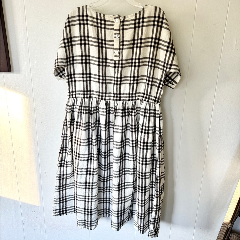 ✨ Rylee + Cru Plaid Linen Blend Dress | Size 8–9Y ✨ - Picture 8 of 9